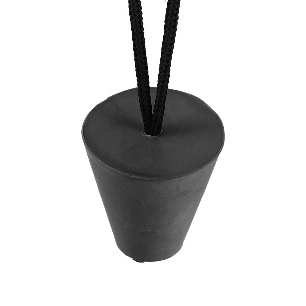10pcs Black Kayak Scupper Plug with Lanyard E11444