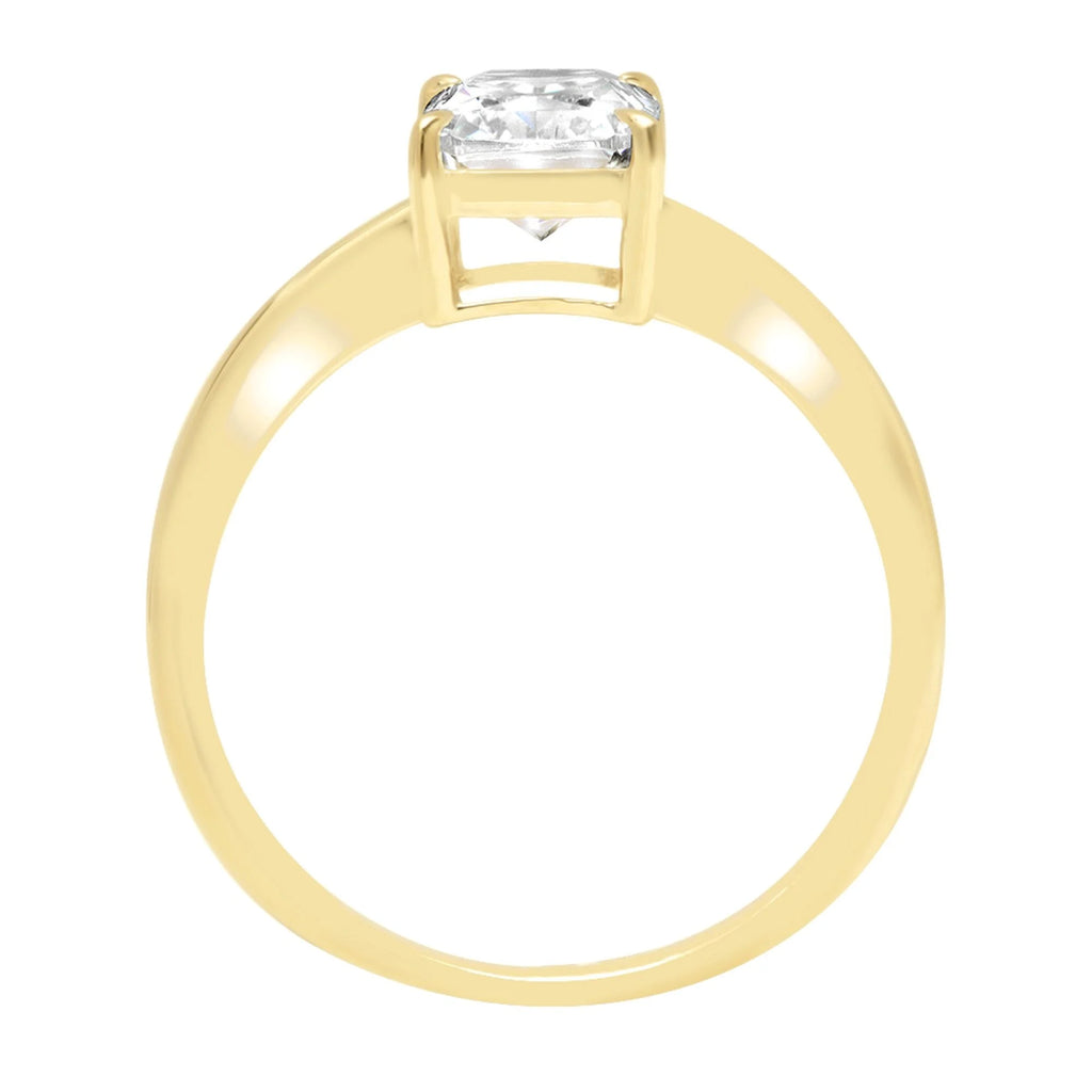 18K Yellow Gold Solitaire Engagement Ring R50833