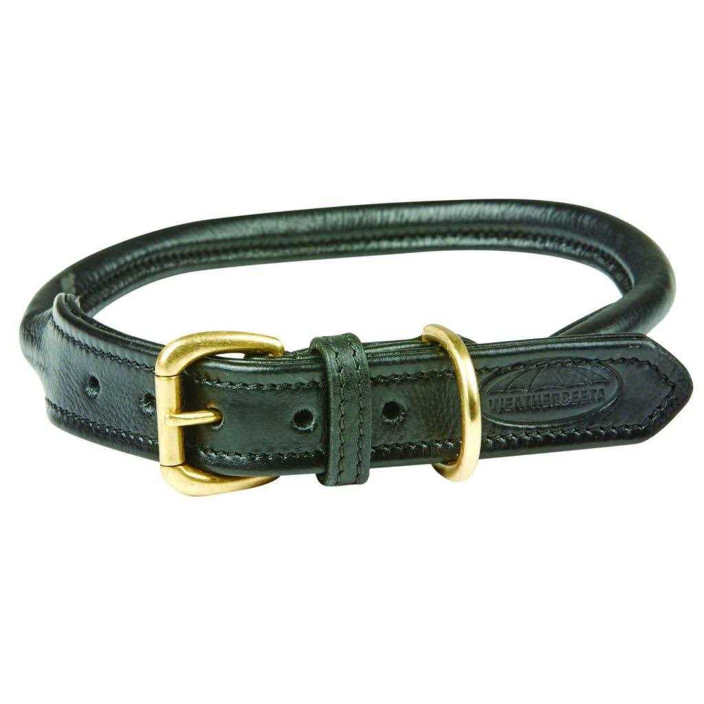 Rolled Leather Dog Collar Q9006