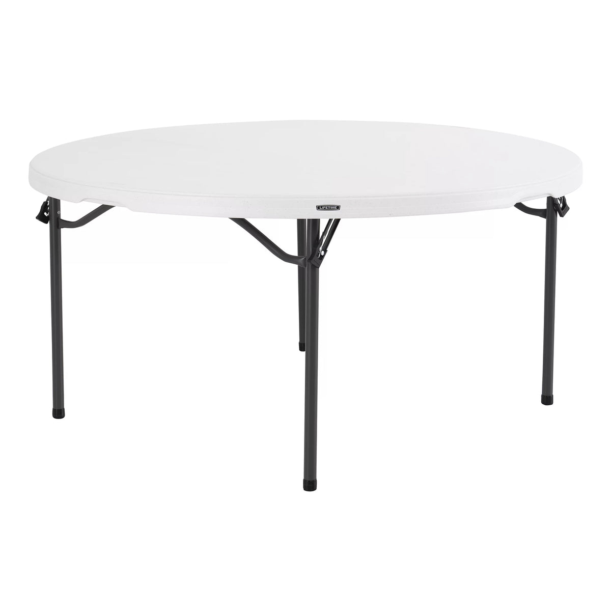 60 inch Round Folding Table White Granite Z8231