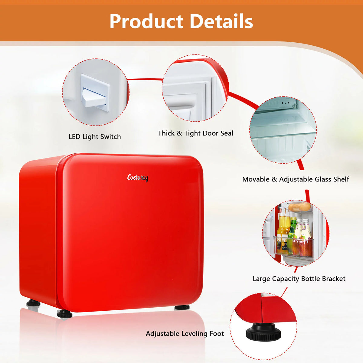 1.6 Cubic Feet Compact Refrigerator White Q5470