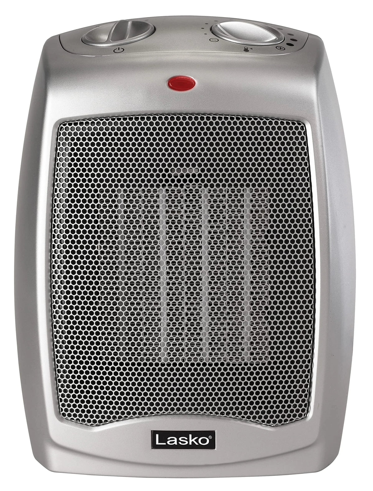 Ceramic Adjustable Thermostat Space Heater, Silver H45150