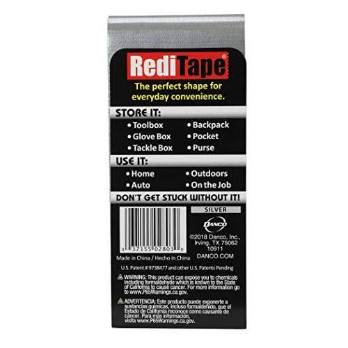 Compact Flat Fold Duct Tape, Pocket size, 10-Pack, Silver T9990