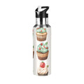 Insulated Stainless Steel Water Bottle with Straw Lid 20 oz B64881