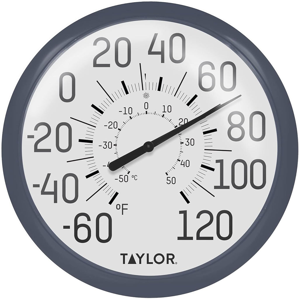 Navy 13.25 Inch Wall Thermometer O719559