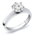 Platinum Diamond Solitaire Ring 0.50 cttw. G-H Color SI Clarity Size 4 N607