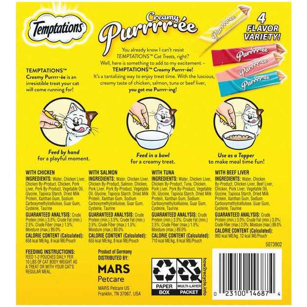 Creamy Puree Lickable Cat Treats S65551
