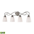 4-Light Brushed Nickel Bath Bar T4875