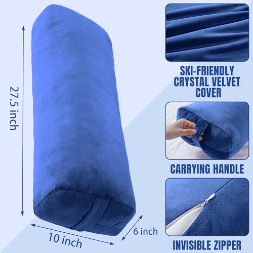 Rectangular Yoga Bolster Pillow with Carry Handle, 27"X10"X6" J7928