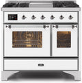 White Dual Fuel Natural Gas Range I145