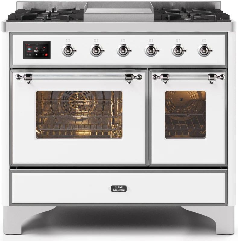 White Dual Fuel Natural Gas Range I145
