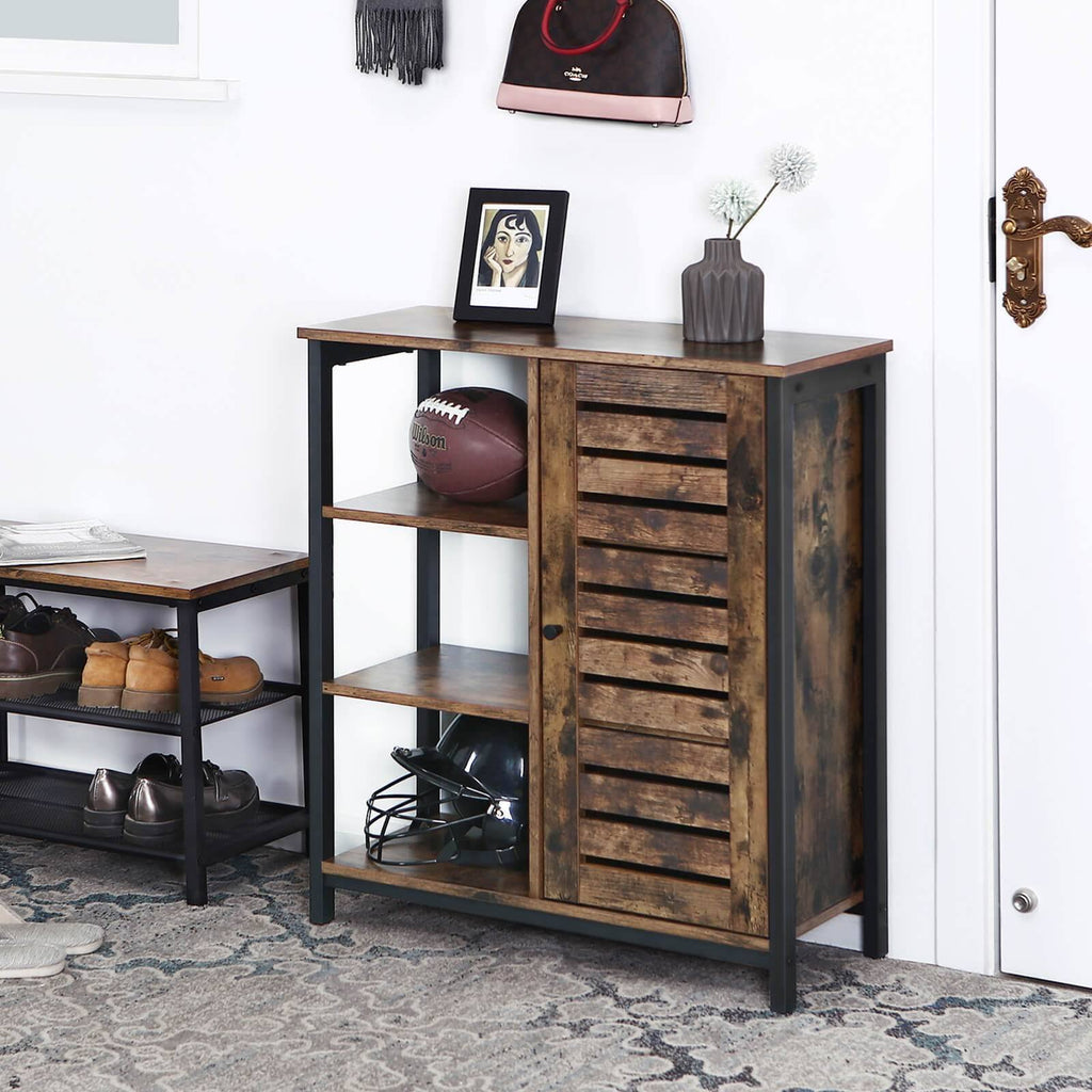 Lowell Storage Cabinet with 3 Shelves and Cupboard N9952