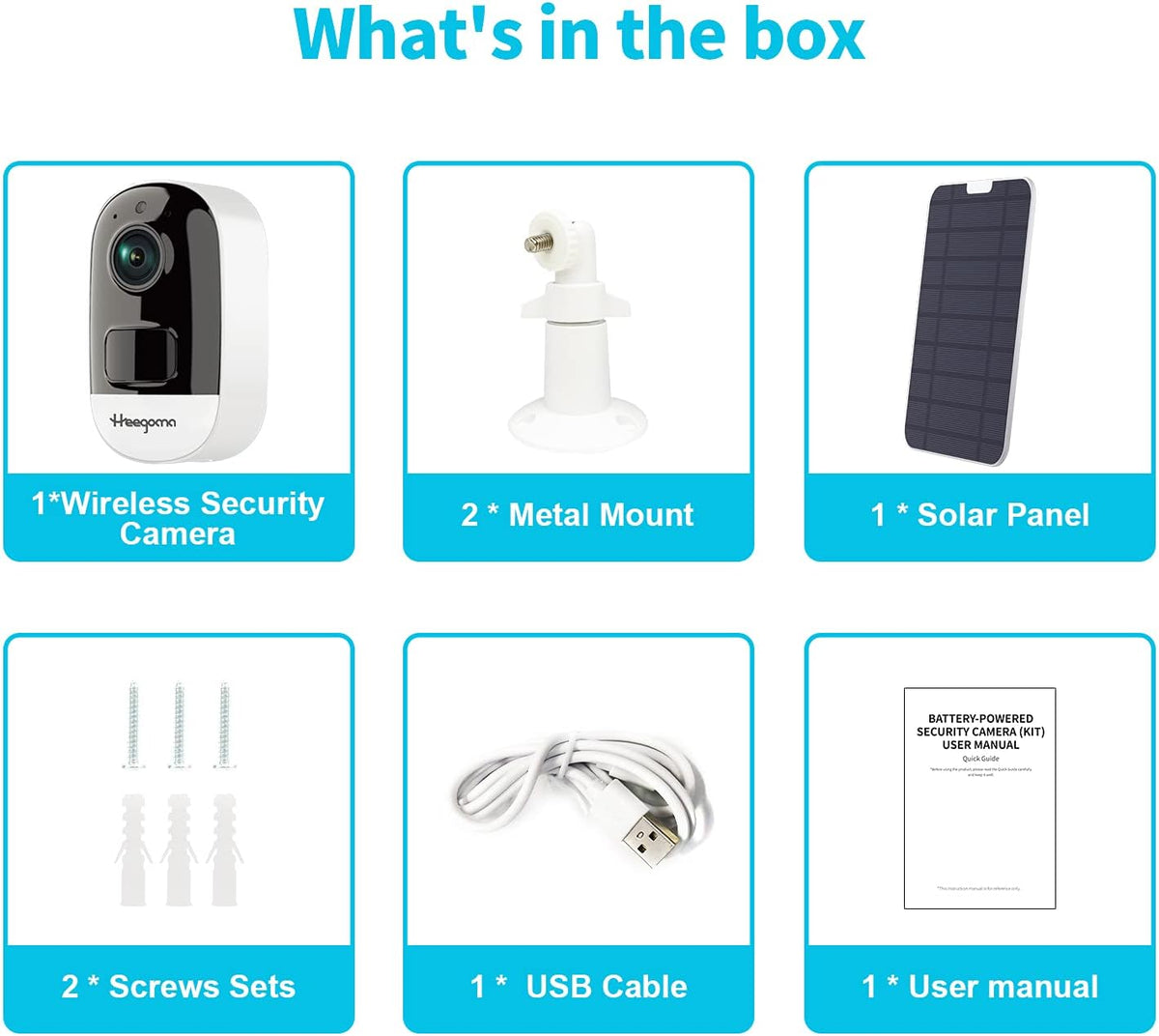 Solar Powered Wireless Security Camera with Night Vision Q7552