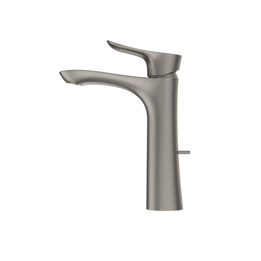 Single Handle Semi-Vessel Bathroom Sink Faucet, Brushed Nickel P55769