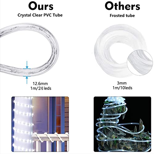 100ft 720 LED Connectable Flexible Tube Lights with 8 Modes, Waterproof Multicolor LED Rope Lights X2165