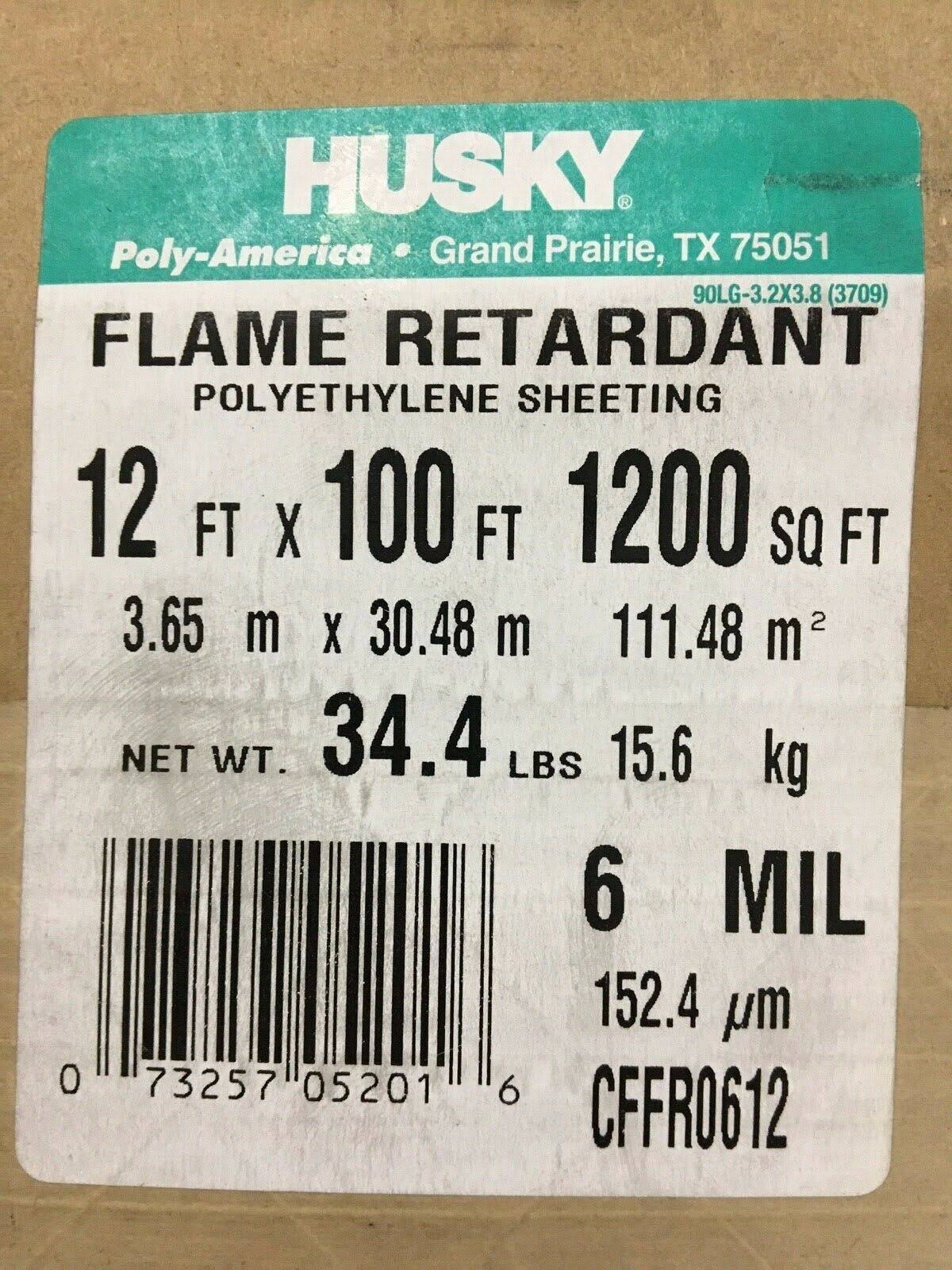 6 Mil Flame Retardant Poly Film C58778