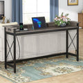 70.9 inch Extra Long Console Table with Outlets and USB Ports J4498