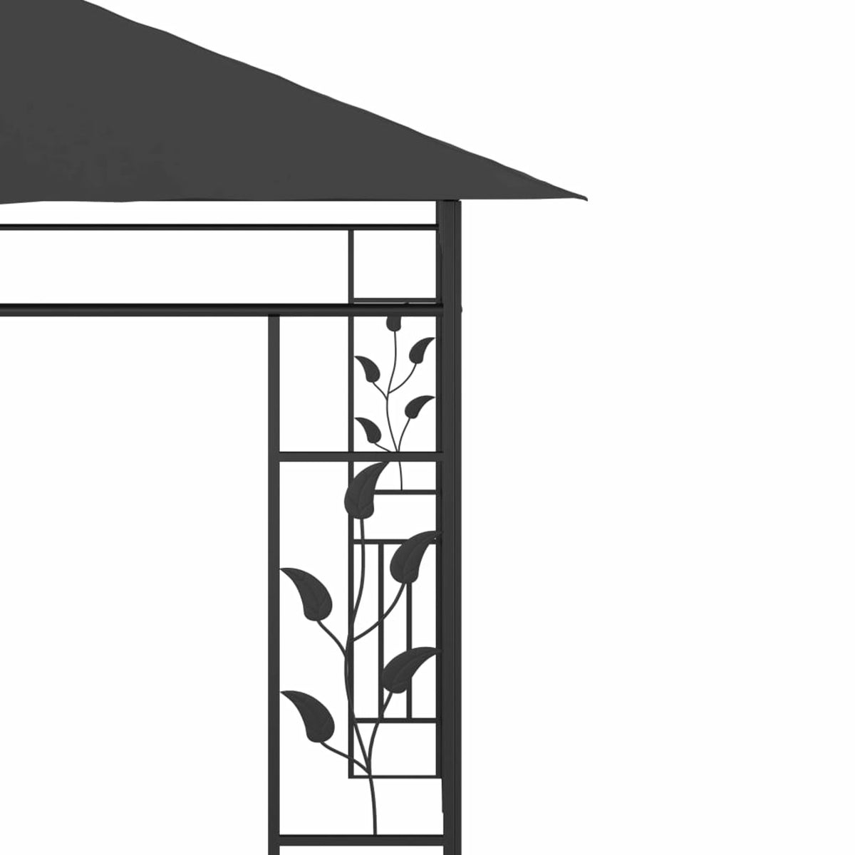 Anthracite Gazebo with Mosquito Net K707443