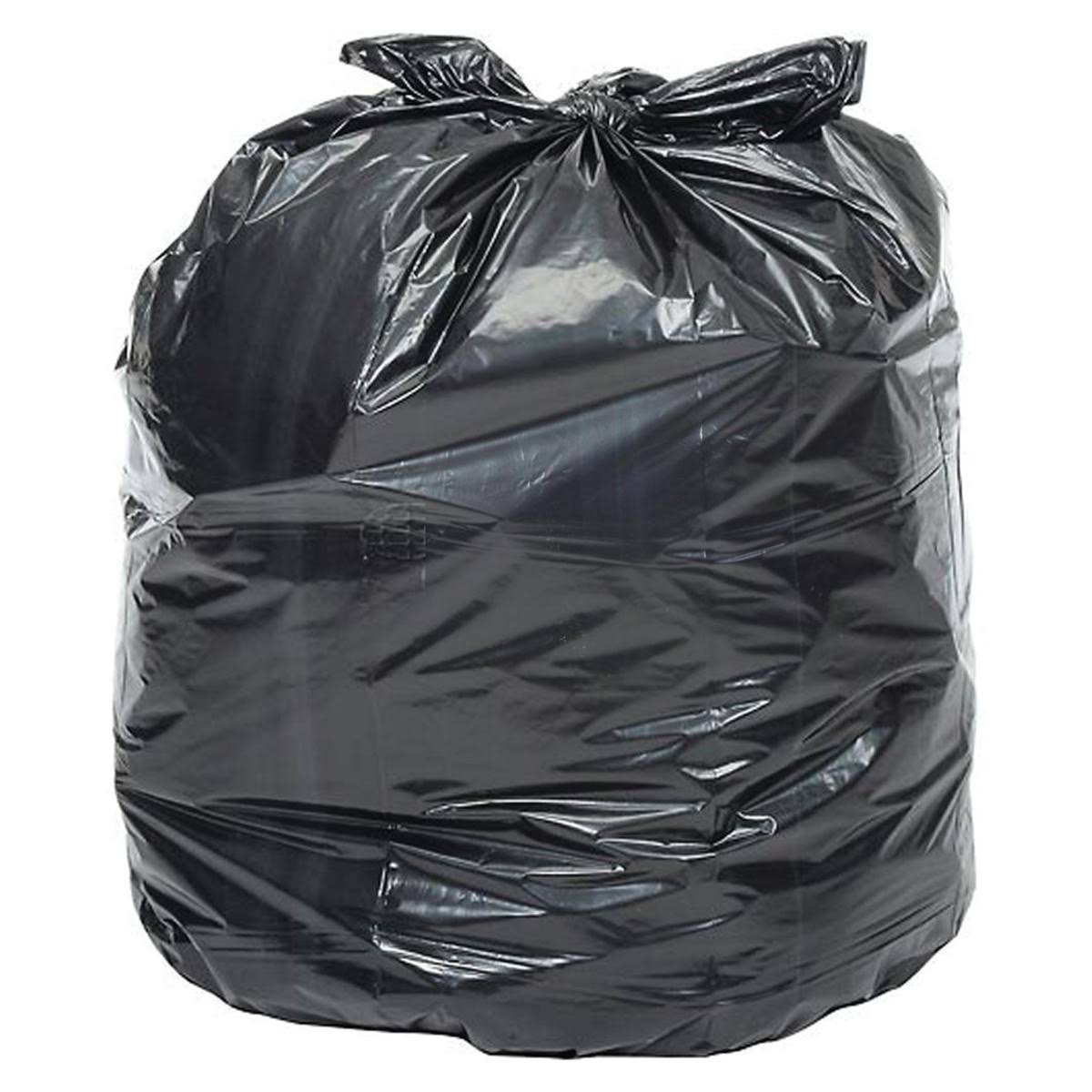 Heavy Duty Black Trash Bags 40 to 45 Gal 1.0 Mil 100 per Case L4497