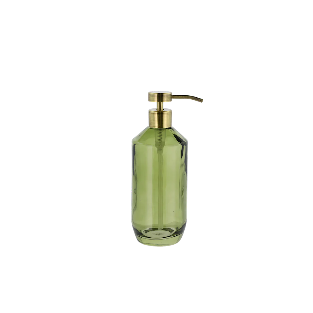 Green Glass Soap Dispenser T5665