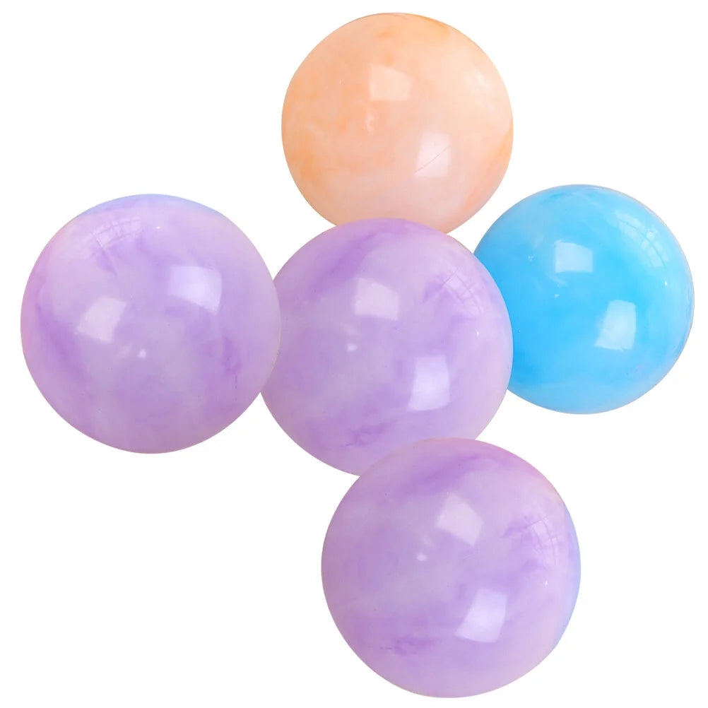 5pcs Plastic Bouncy Rubber Balls X30555