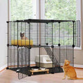 2-Tier Indoor Cat Cage Pet Playpen E373