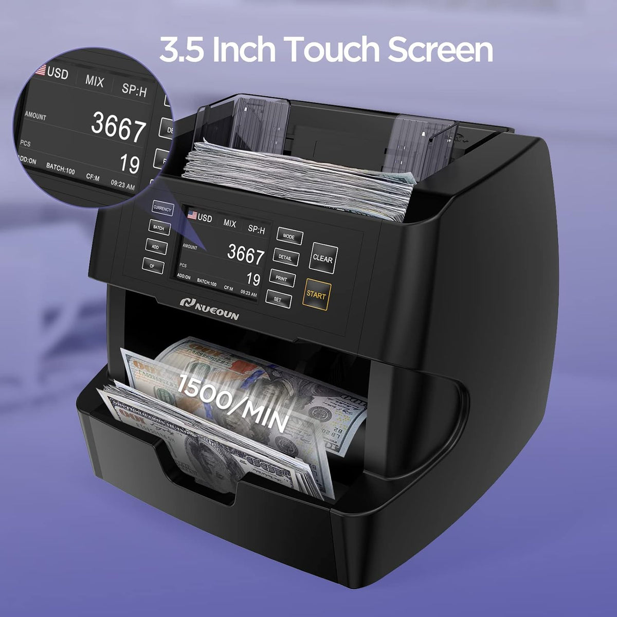 Business Grade Mixed Denomination Money Counter Machine X103