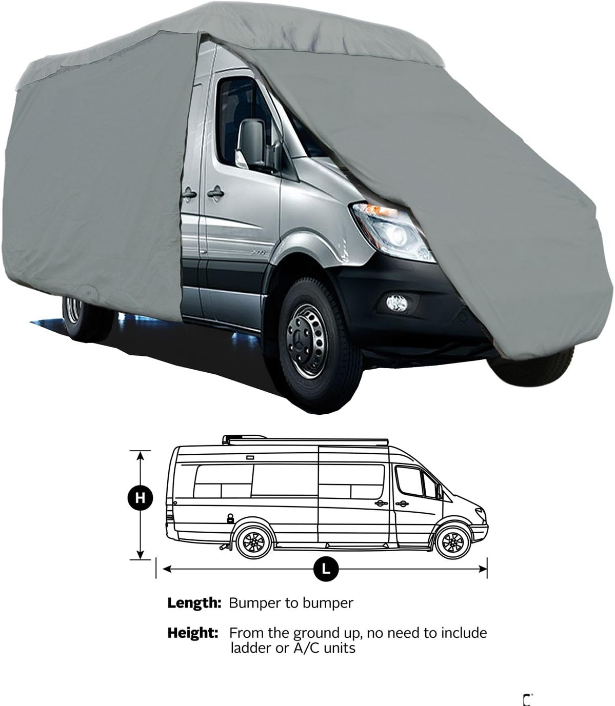4-Layer Class B RV Camper Van Cover Fits 24'L Z60008