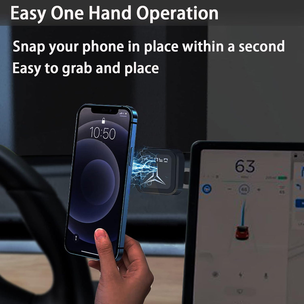 Pack of 2 Magnetic Car Phone Holder Mount X29728
