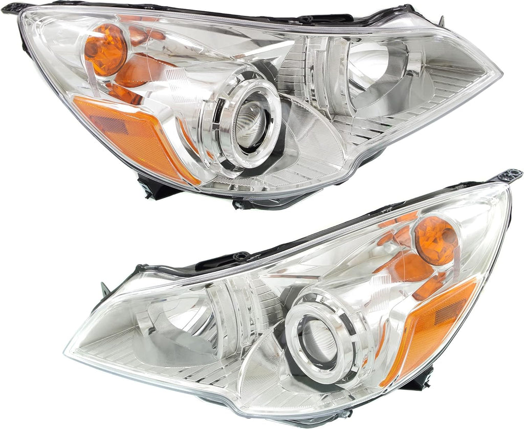 Headlight Assembly Set of 2 Halogen Q650381
