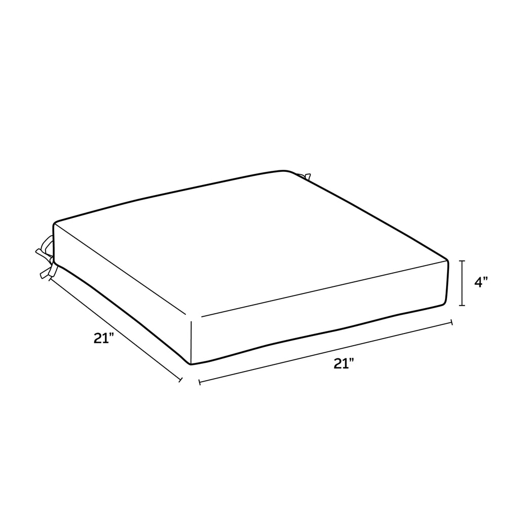 Ruby Red Outdoor Seat Cushion 21 x 21 V125