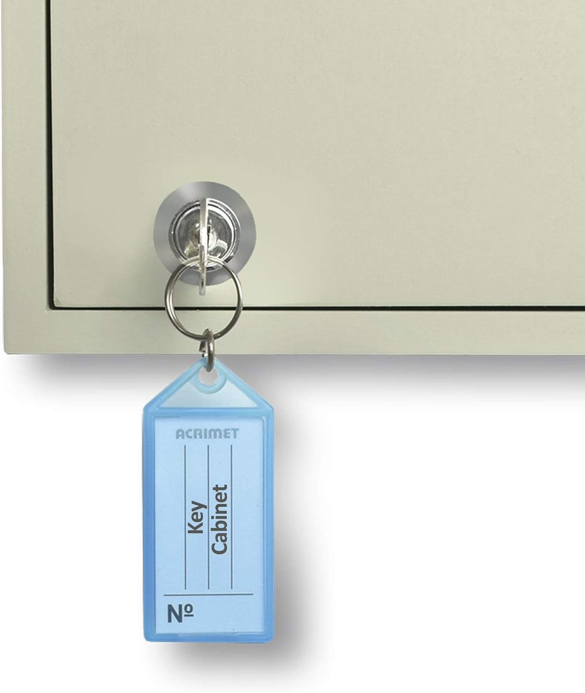 Beige Key Cabinet Organizer with Lock, 48 Positions V763