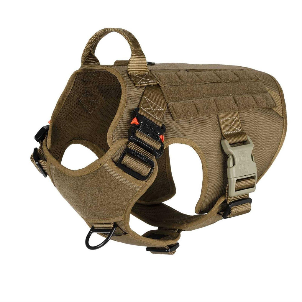 2X Metal Buckle Tactical Dog Harness with Handle I77928