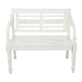 White Wood Bench V88082