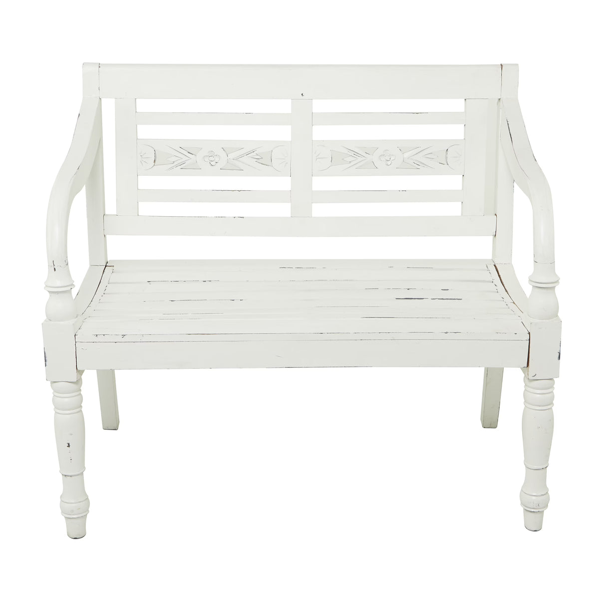 White Wood Bench V88082