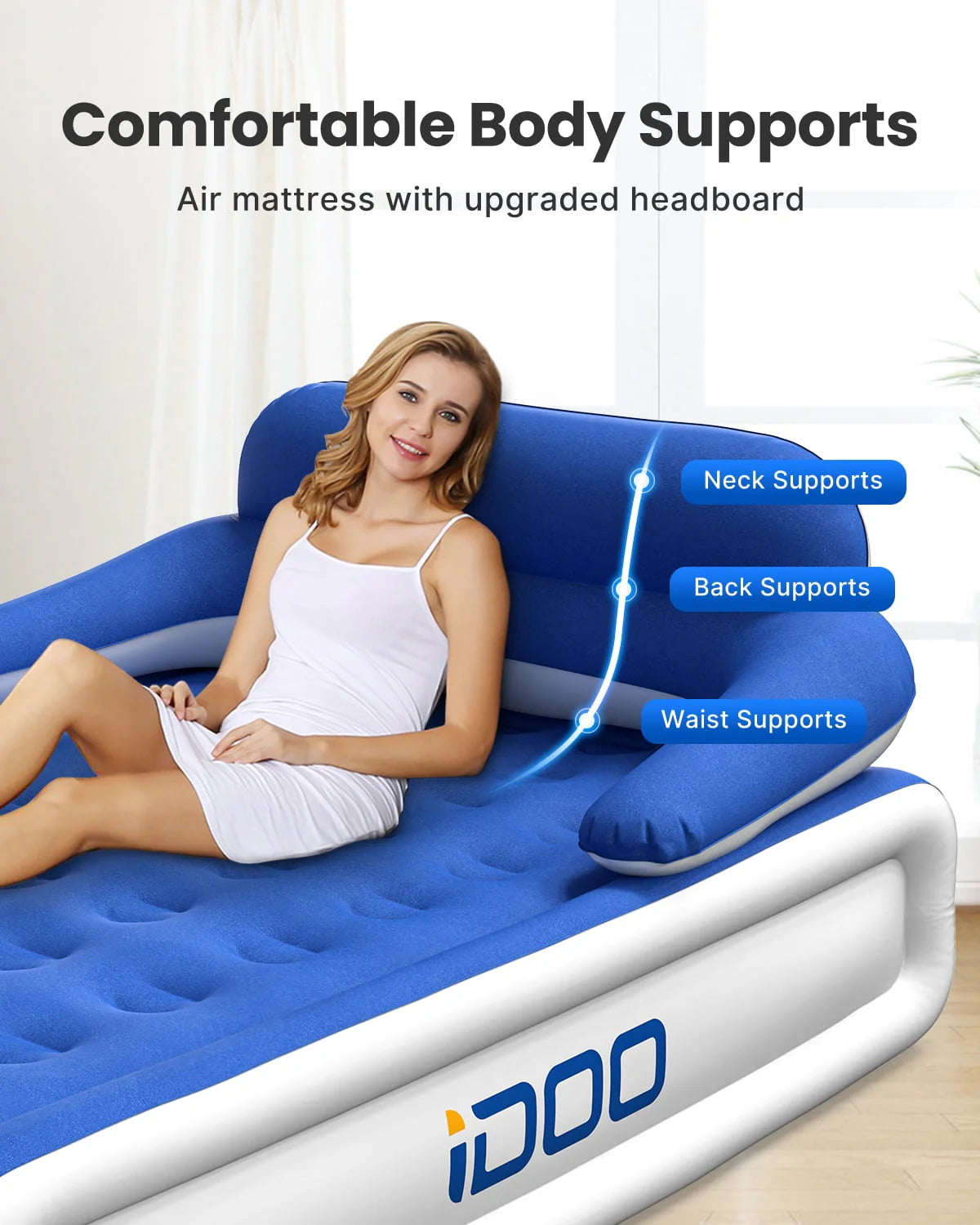 Queen Air Mattress with Built-in Pump K9719