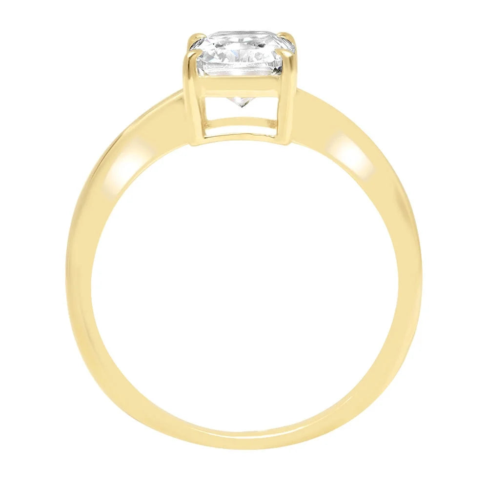 18K Yellow Gold Solitaire Engagement Ring R50833