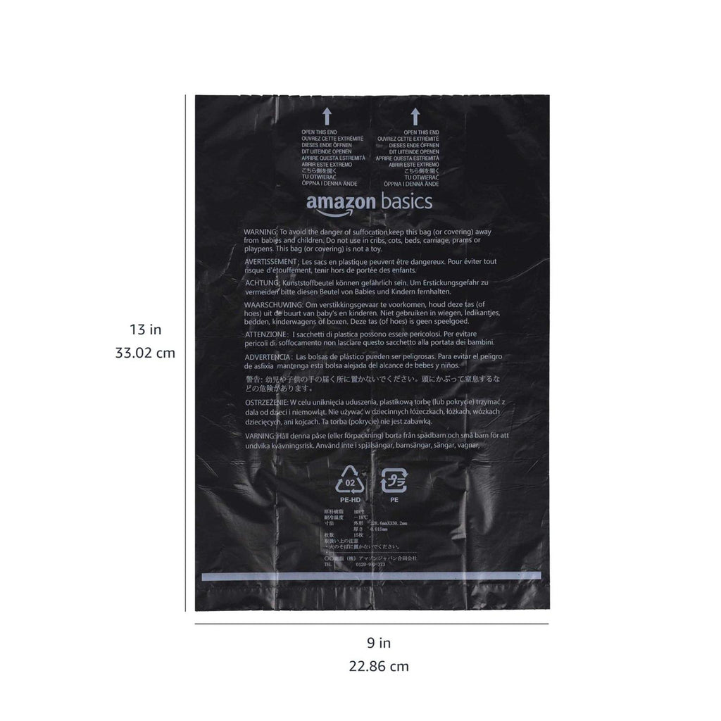 Dog Poop Bags with Dispenser and Leash Clip Unscented Standard P416329