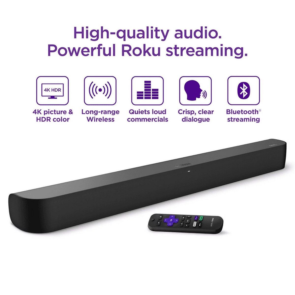 Smart Soundbar with Built-in 4K Streaming Media Player M20356