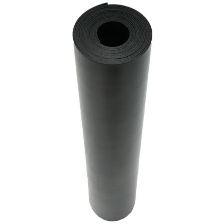 Cloth Inserted SBR 70A Black 3/16x22 Thick x 3ft W W520