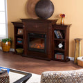 Freestanding Electric Fireplace with Bookcases X86786