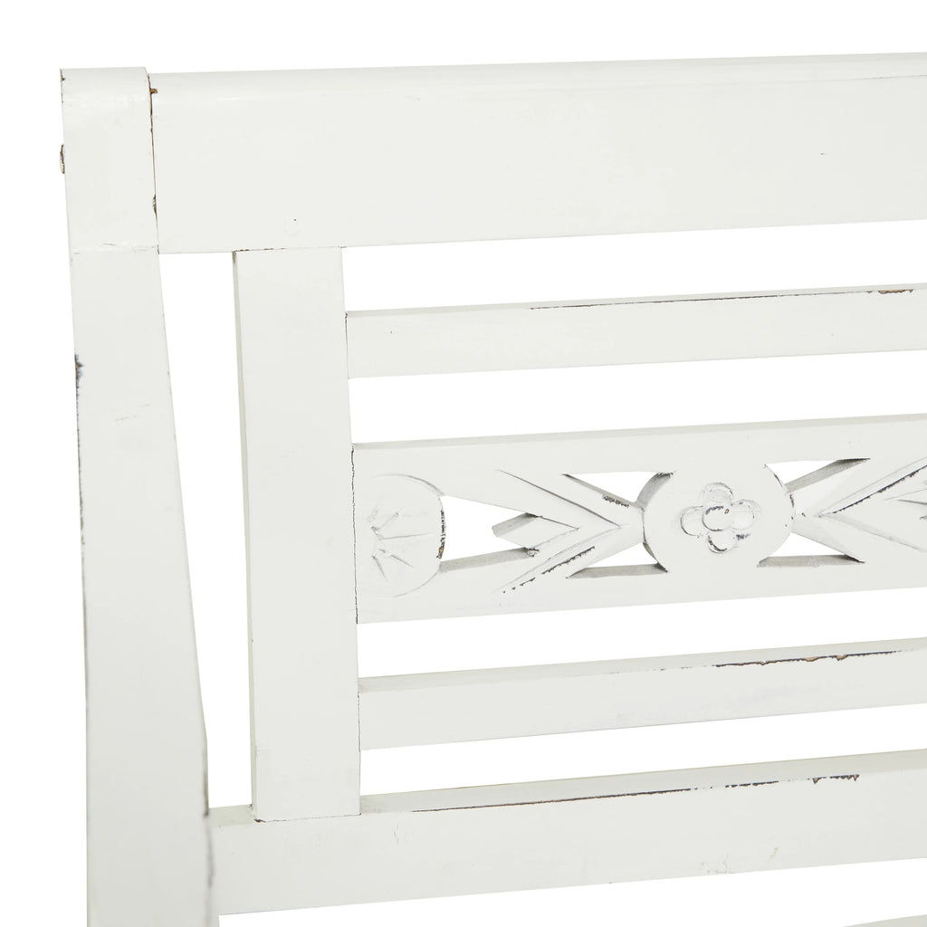 White Wood Bench V88082