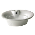 Biscuit Oval Vessel Bathroom Sink with Overflow O110