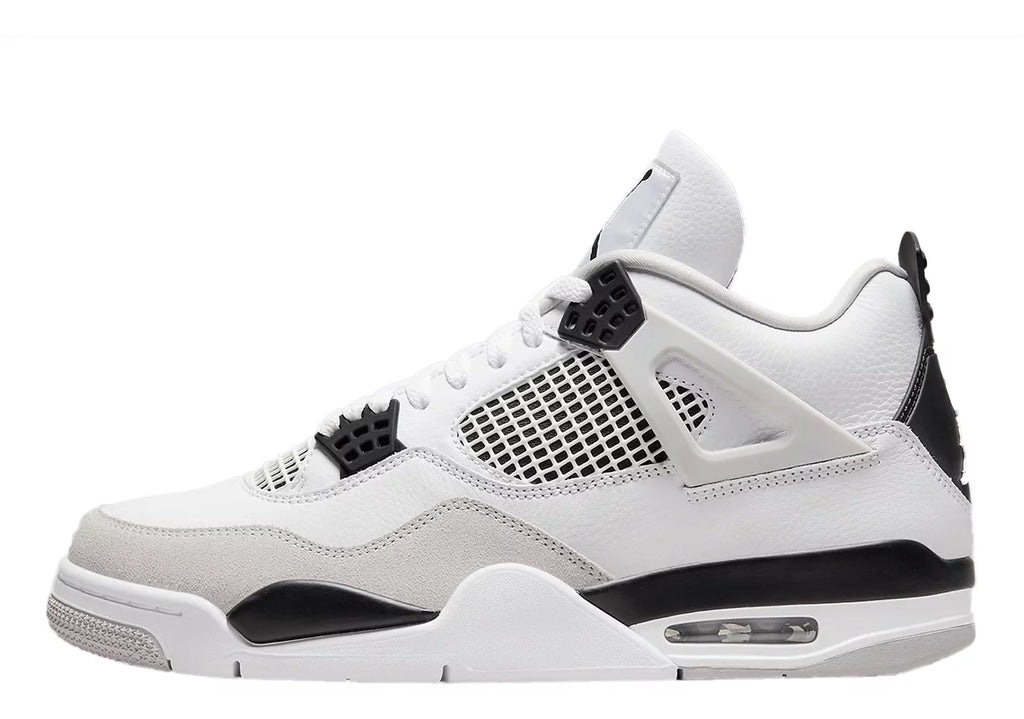 Men's Retro White Black Neutral Grey Sneakers C28081