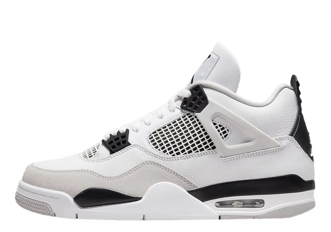 Men's Retro White Black Neutral Grey Sneakers C28081