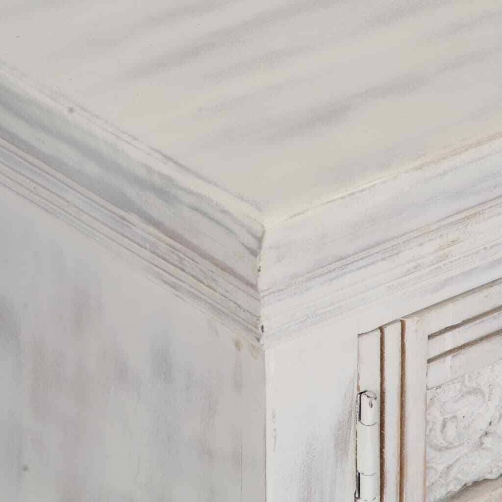 White Solid Mango Wood TV Cabinet A731694