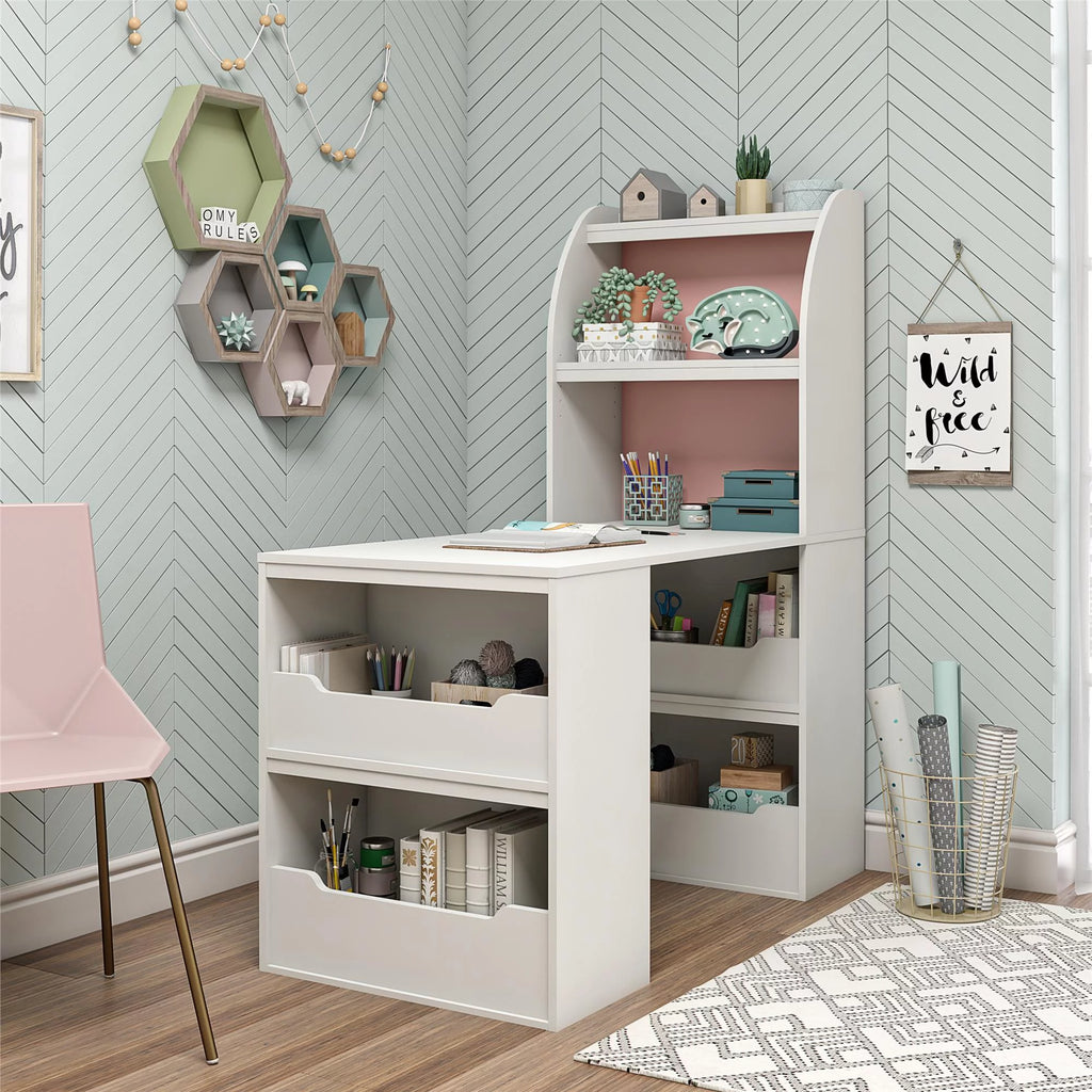 White Kids Craft Desk B182090