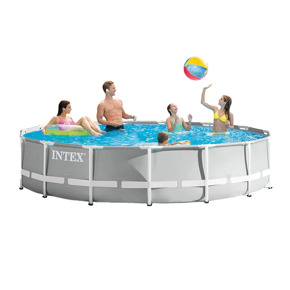 15 Foot x 42 Inch Prism Frame Above Ground Swimming Pool Set with Filter Q8588
