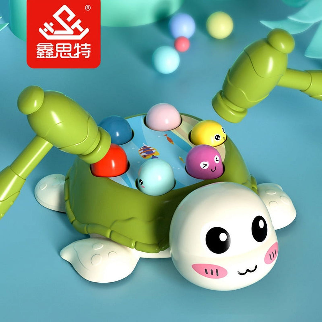 Knocking Toy Whack Tortoise Game Hammer Whacking Toy Q932