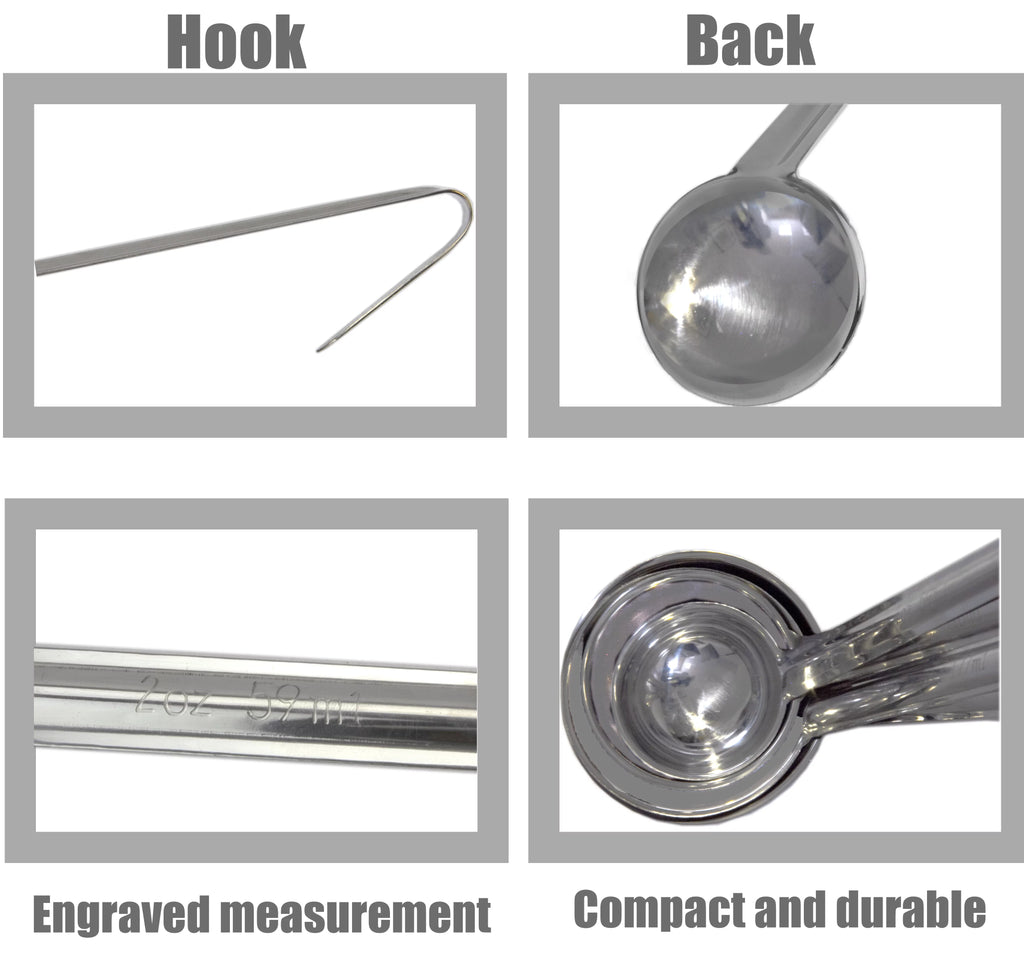 2 Pack 8 Oz Stainless Steel Soup Ladle Q78286